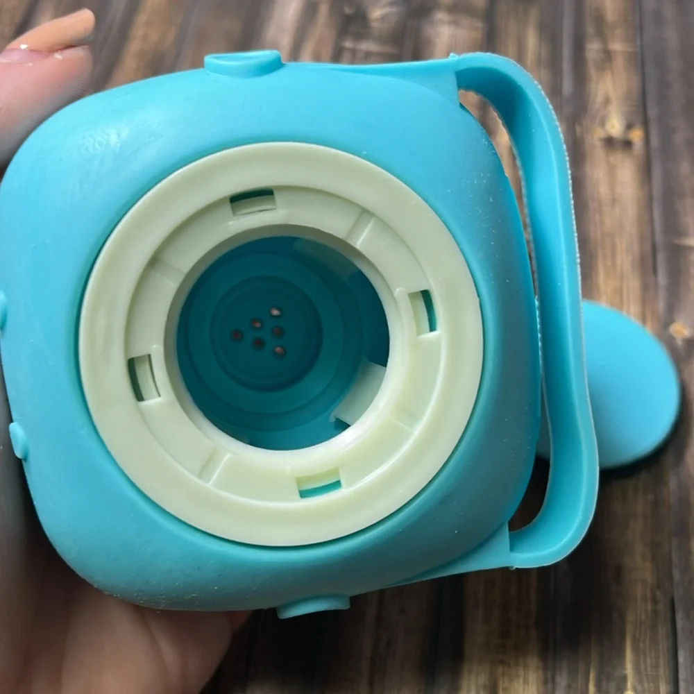5for$10 Pet Silicone Sift Bristle Massage Bath Brush Body Wash Shampoo Blue Teal